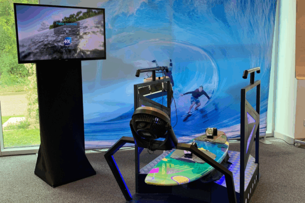 Réalité virtuelle surf - Banque Populaire