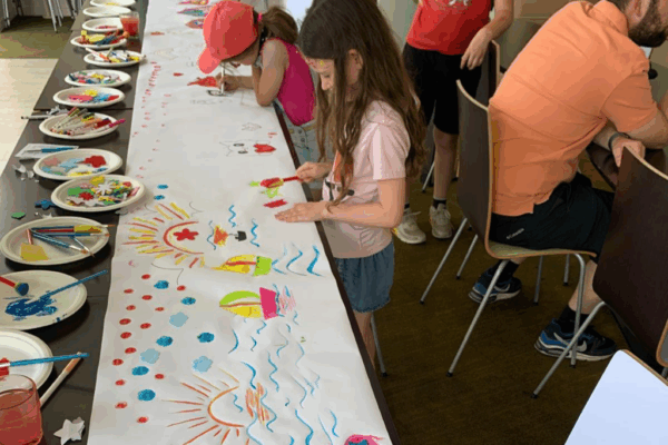 Atelier DIY enfants - fresque collective