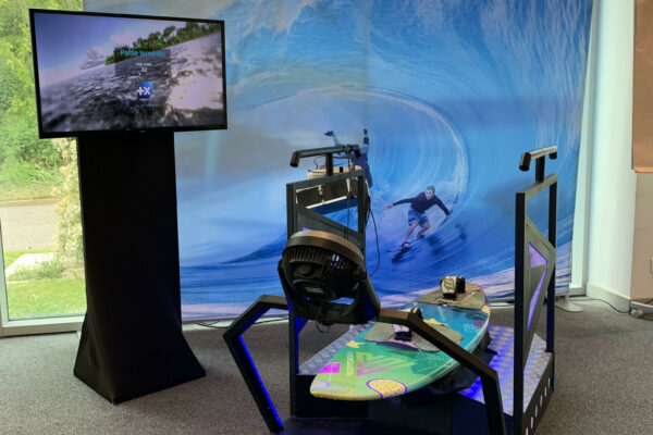 Réalité virtuelle surf - Banque Populaire
